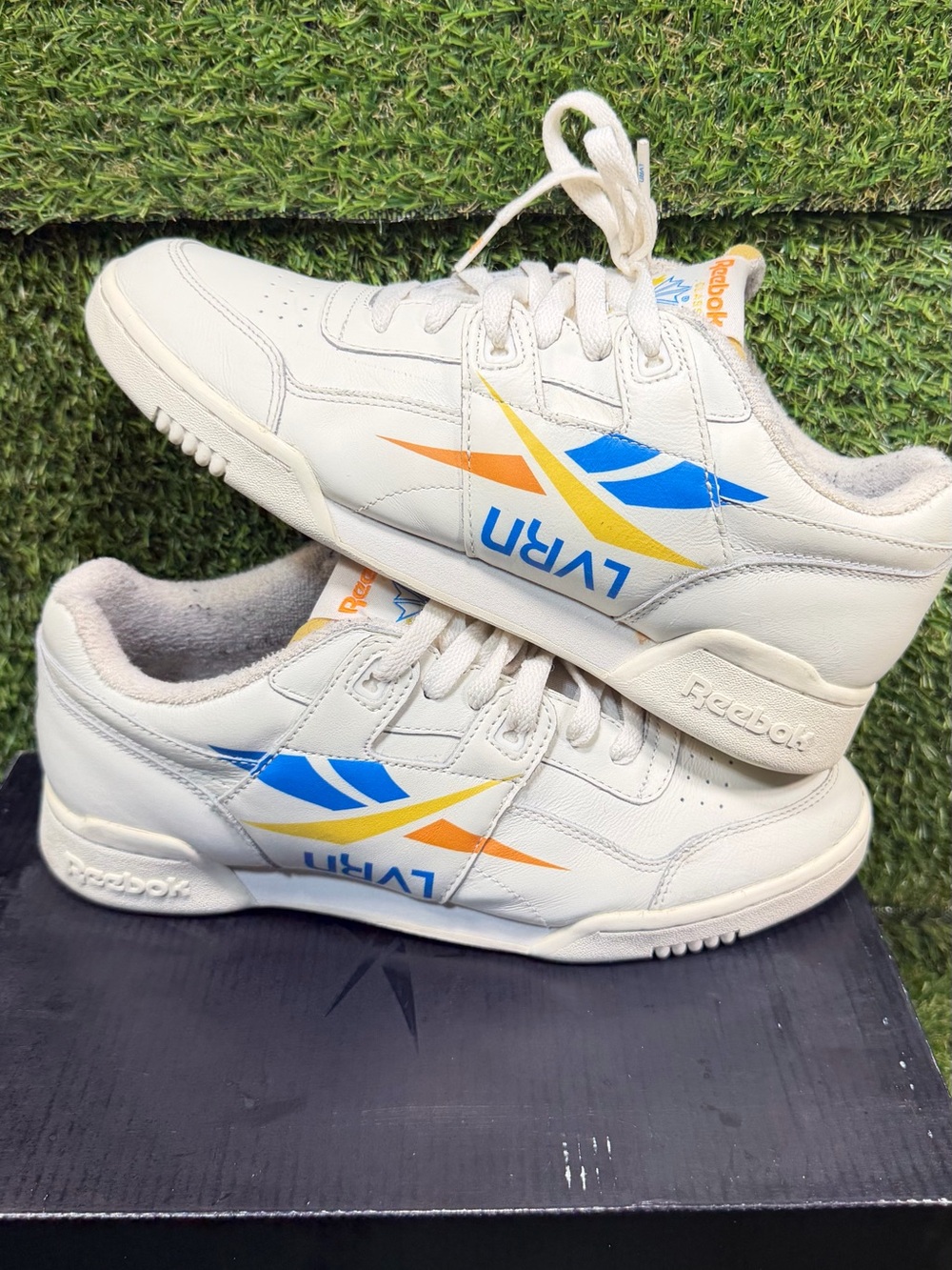 LVRN x Reebok Workout Plus 3AM Atlanta Men Size 8 White Sneakers DV4844 With Box
